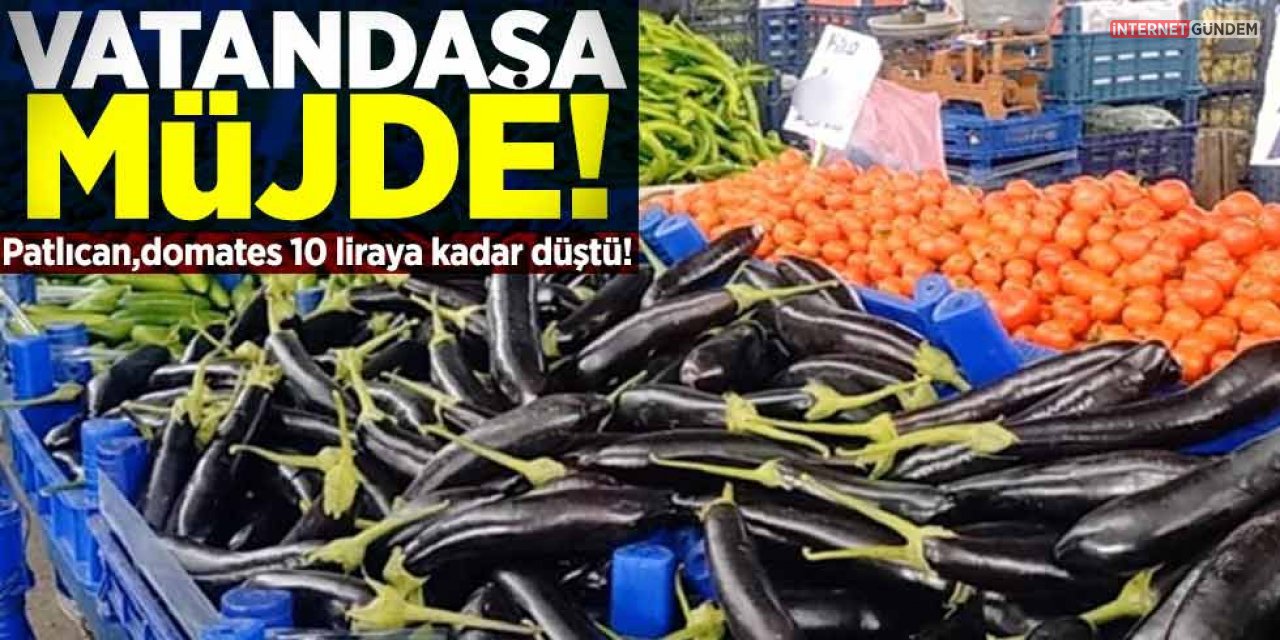 Açıklama Geldi! Domates ve Patlıcan 10 TL'ye Düştü