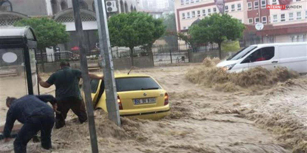 Ankara'da Meydana Gelen Yağışlarda 3 Kişi Hayatını Kaybetti.. 1 Kişi Kayıp..