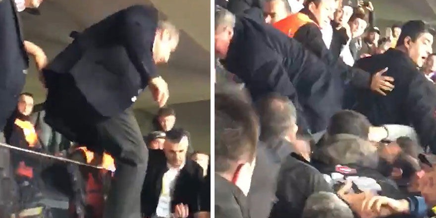 Ali Koç taraftarların arasına atladı! İşte o görüntüler