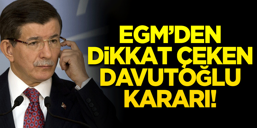 Ahmet Davutoğlu'na Koruma şoku! Hepsi kaldırıldı