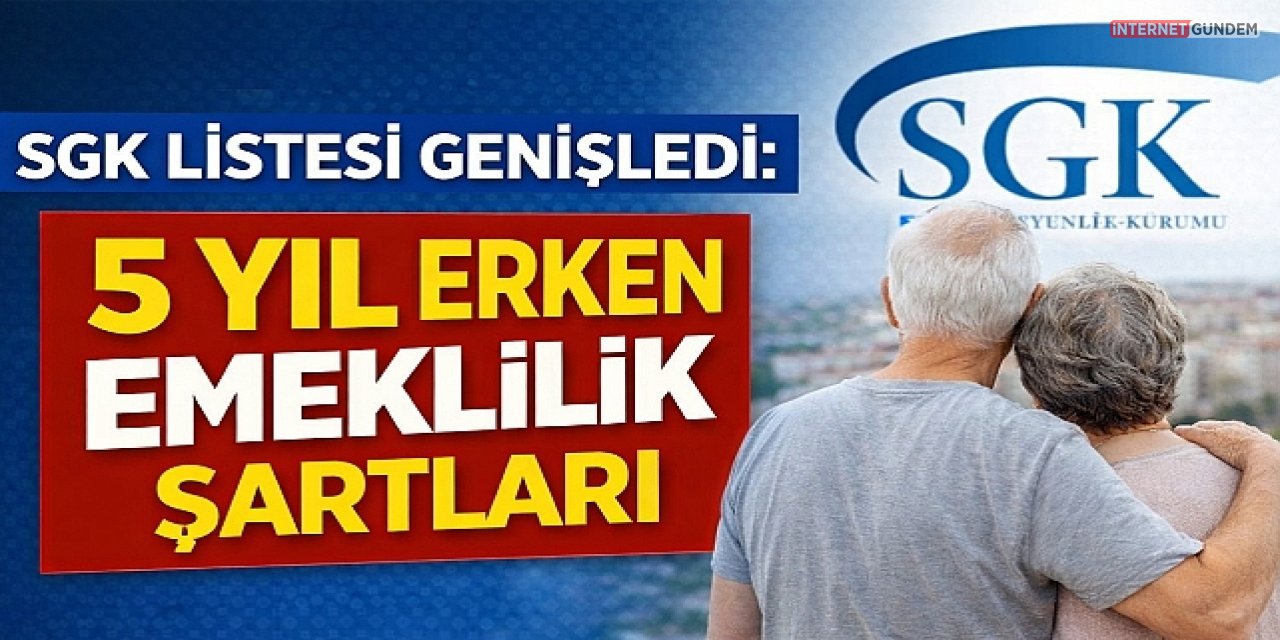 5 Yıl Erken Emeklilik Hakkı Hangi Meslekleri Kapsıyor? Şartlar Açıklandı