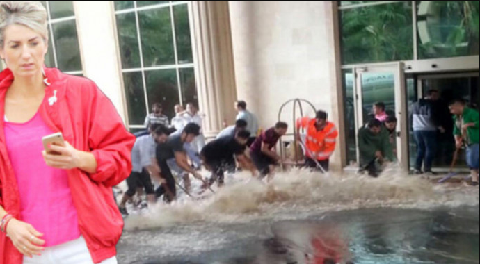 Turizm Cennetinde Otelleri Su Bastı