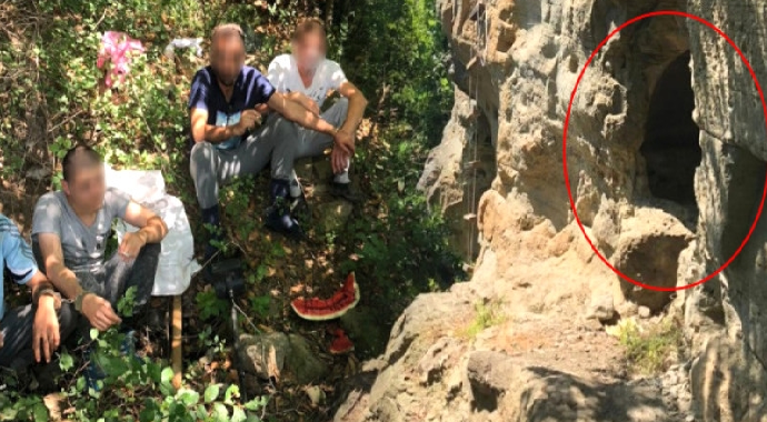 Kazı Yapan Defineciler Suçüstü Yakalandı!
