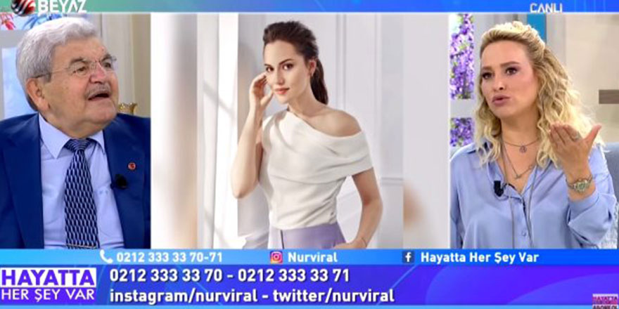 Canlı yayında Fahriye Evcen sorusu sunucu şoka soktu