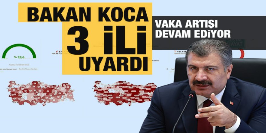 Sağlık Bakanı koca: 3 ili uyardı