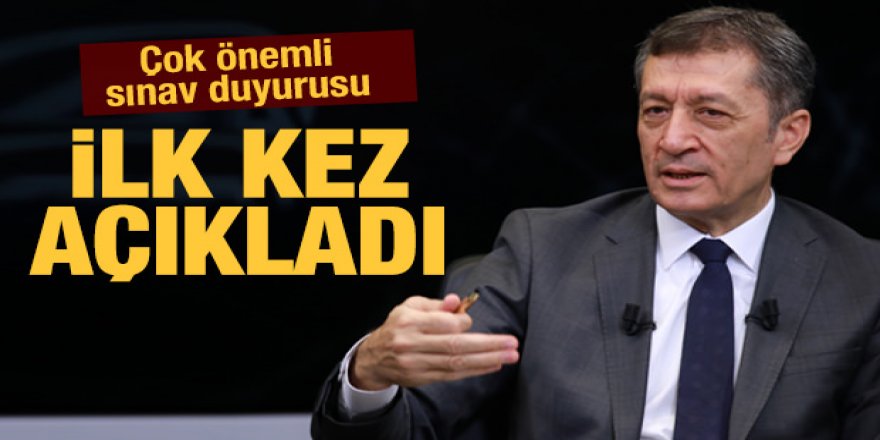 Bakan Selçuk'tan çok önemli sınav duyurusu! İlk kez açıkladı