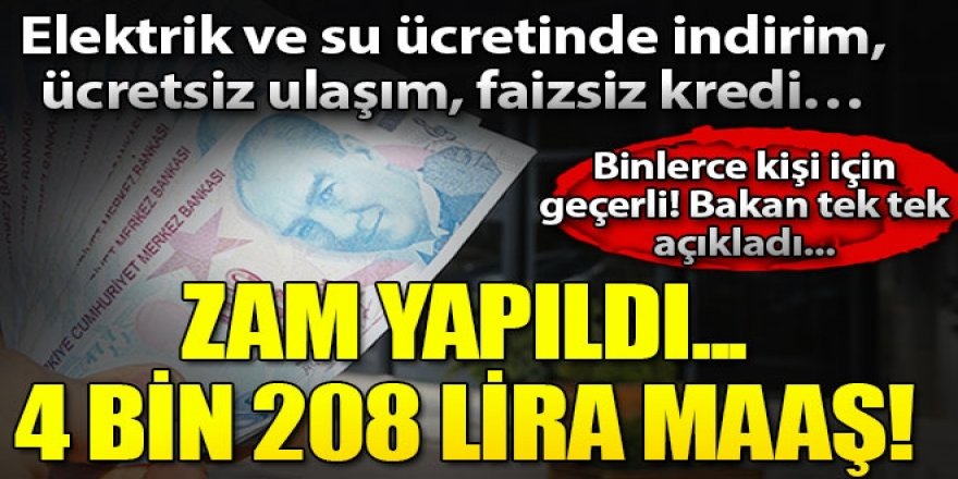 Elektrik ve suda indirim!Kamuda istihdam,faizsiz kredi binlerce kişiyi kapsayacak !