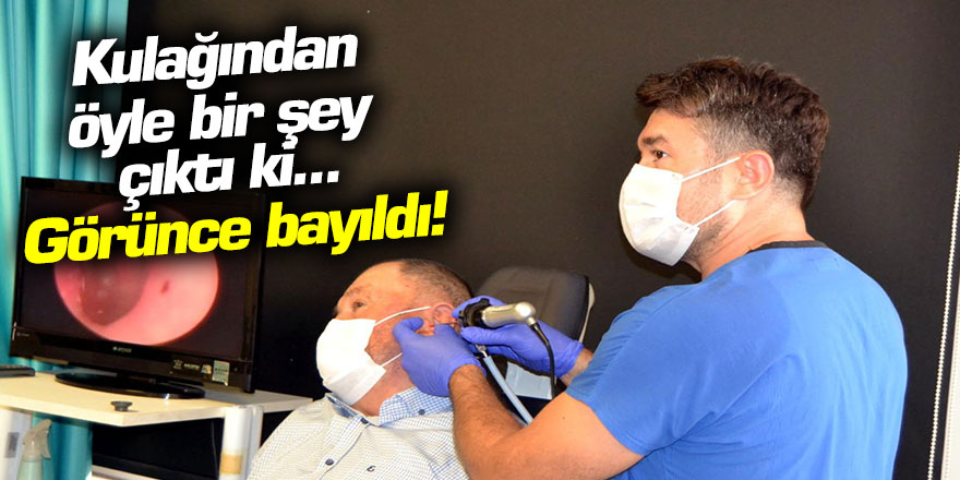 Görünce bayıldı! Kulağından öyle bir şey çıktı ki...