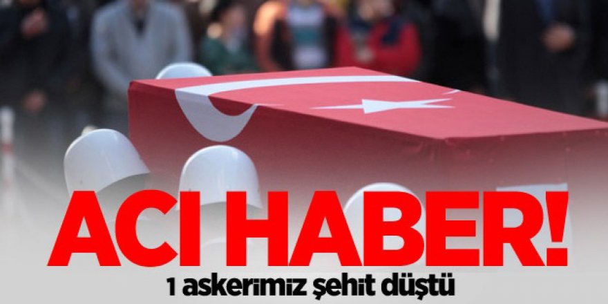 Tunceli'den Acı Haber Geldi! 1 Askerimiz Şehit Düştü