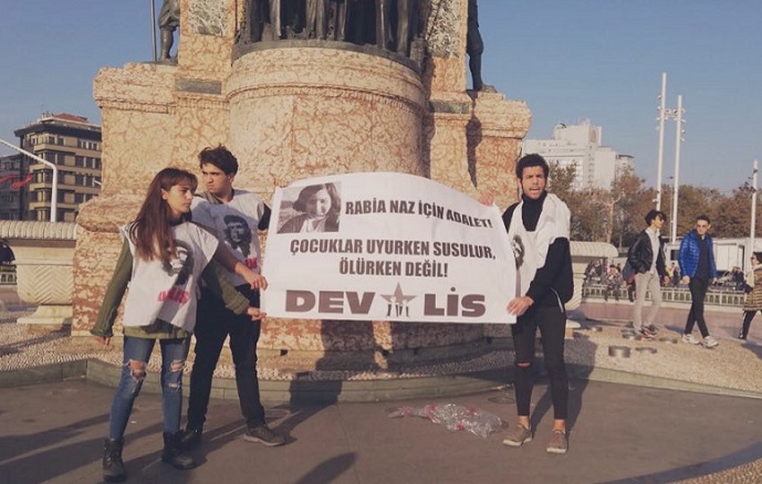 Taksim Meydanı’nda Rabia Naz İçin Yapılan Eyleme Polis Müdahalesi